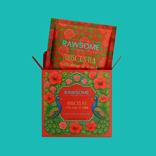 Hibiscus Tea with Rose & Mint - Tea Bags