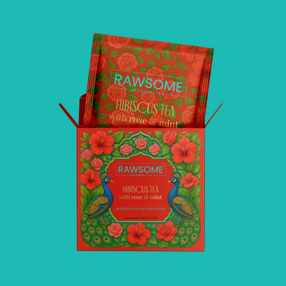 Hibiscus Tea with Rose & Mint - Tea Bags